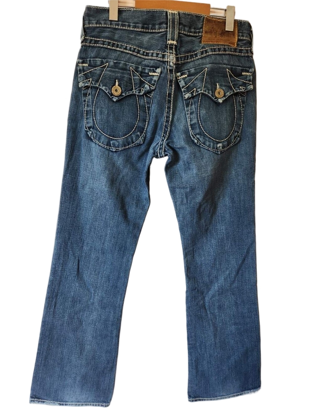 True Religion Billy Big T Distressed Bootcut Jeans 32x33 - Picture 4 of 15